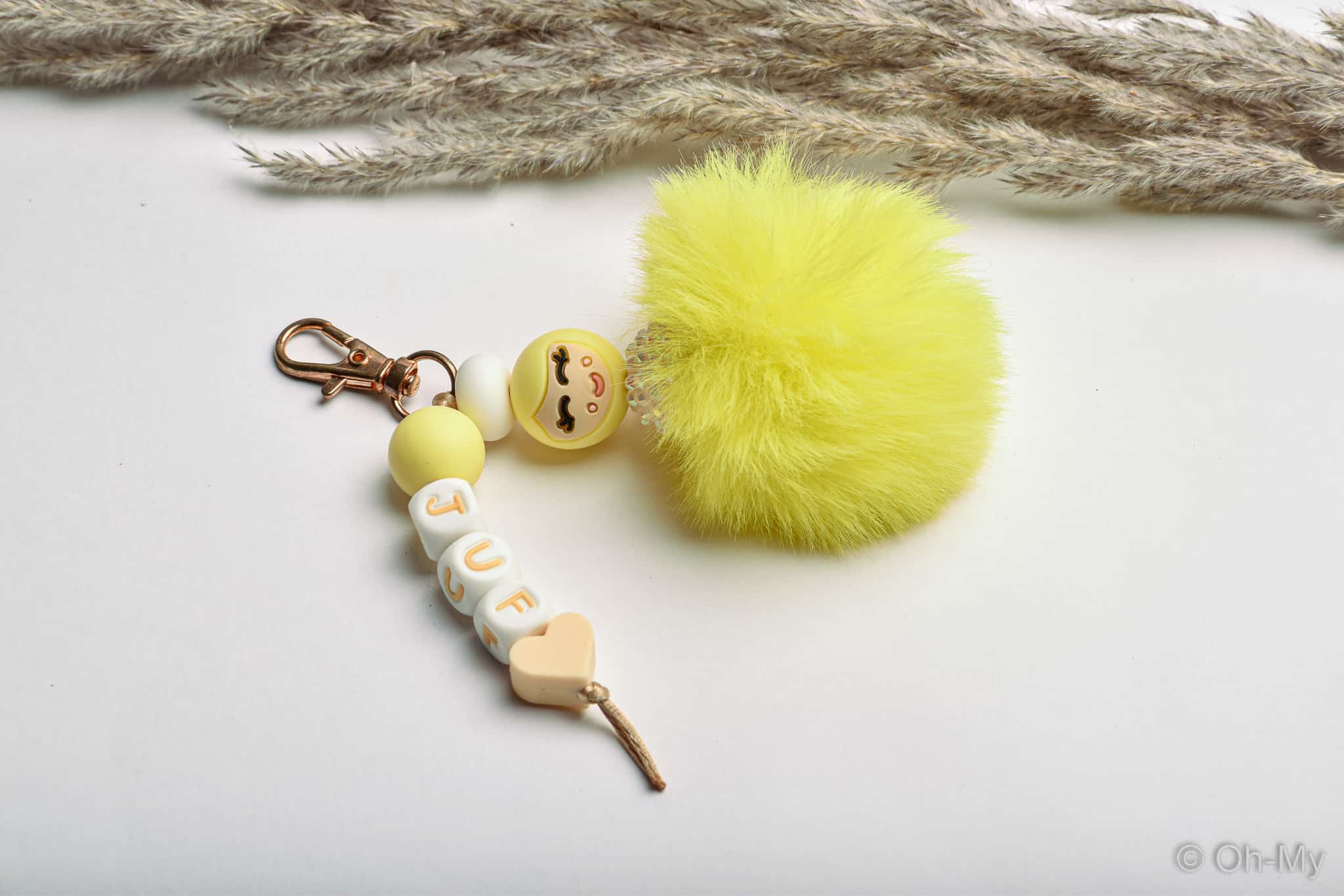 Popje van geluk geel